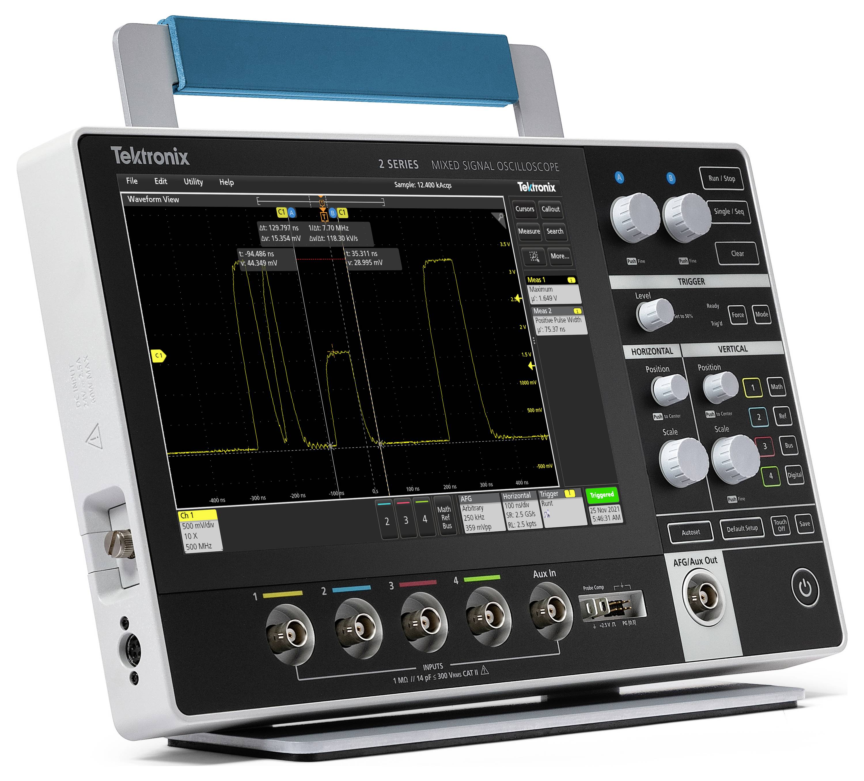 Tektronix MSO24-EDU 2-BW-70 Digital-Oszilloskop 70MHz 1.25 GSa/s 10000 kpts 1St.