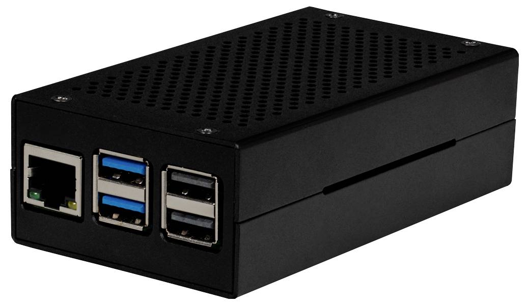 Joy-it ALU CASE for Pi5+M2 HAT / AI Kit SBC-Gehäuse Passend für (Entwicklungskits): Raspberry Pi®