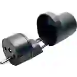 Martin Kaiser 181/sw/1 Reiseadapter Fix-Adapter CH Typ 12/Schuko denzentraler Steckeransatz, IP 20, schwarz Martin Kaiser 181/sw/1 Reiseadapter Fix-Adapter CH Typ 12/Schuko denzentraler Steckeransatz, IP 20, schwarz