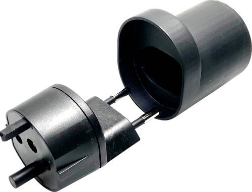 Martin Kaiser 182/1/sw Reiseadapter Fix-Adapter CH Typ 11/Konturen denzentraler Steckeransatz, IP 2