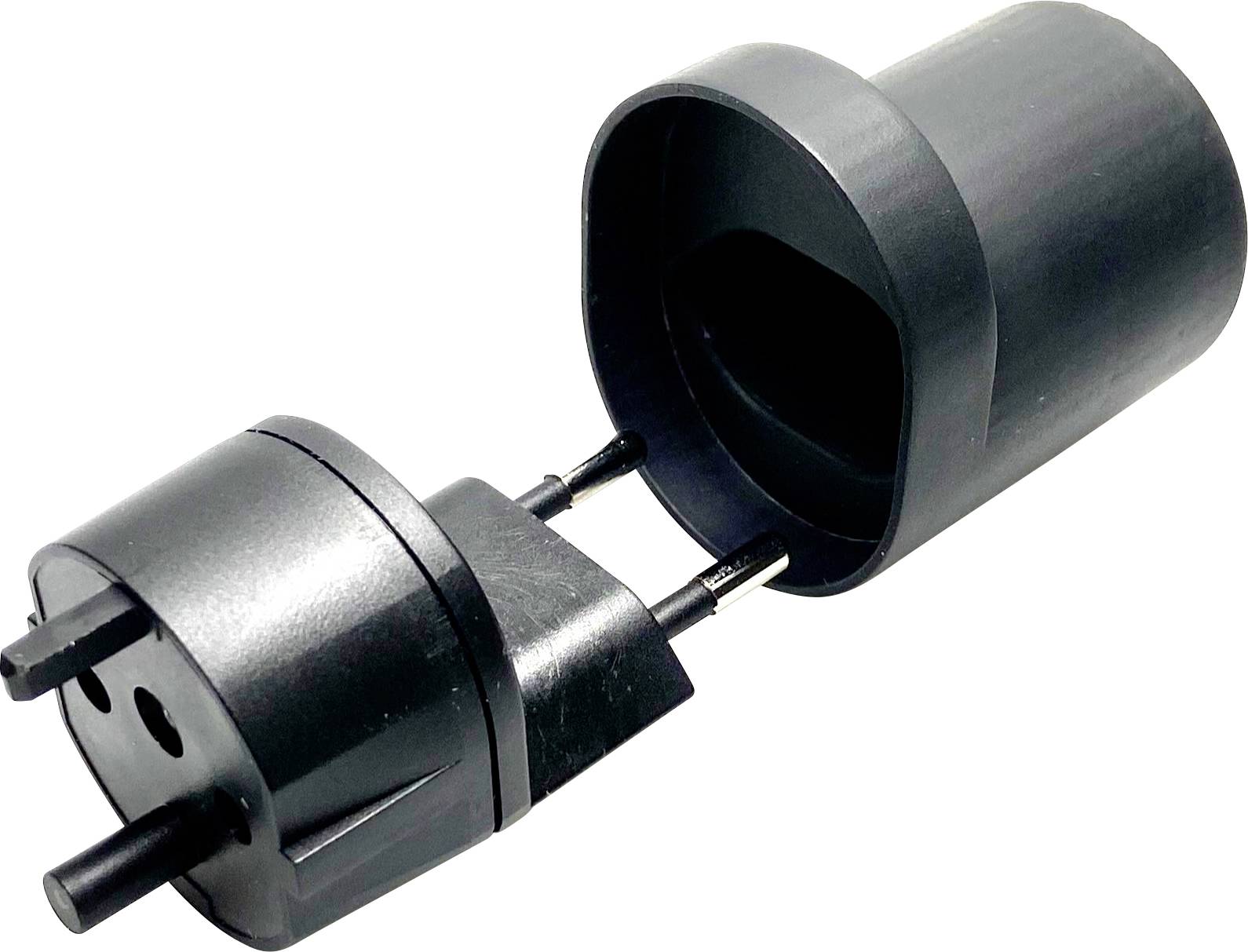 Martin Kaiser 182/1/sw Reiseadapter Fix-Adapter CH Typ 11/Konturen denzentraler Steckeransatz, IP 2