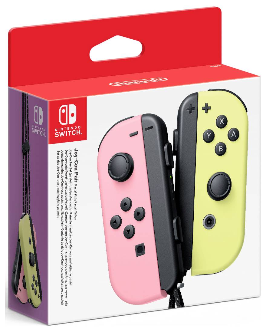 Nintendo Joy-Con 2er Set pastell Gamepad Switch Pastell-Gelb, Pastell-Rosa