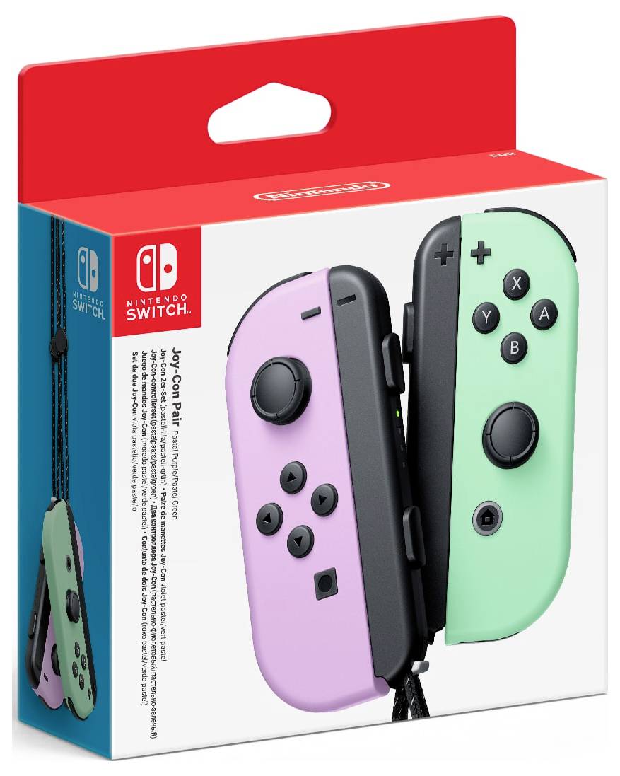 Nintendo Joy-Con 2er Set pastell Gamepad Switch Pastell-Lila, Pastell-Grün