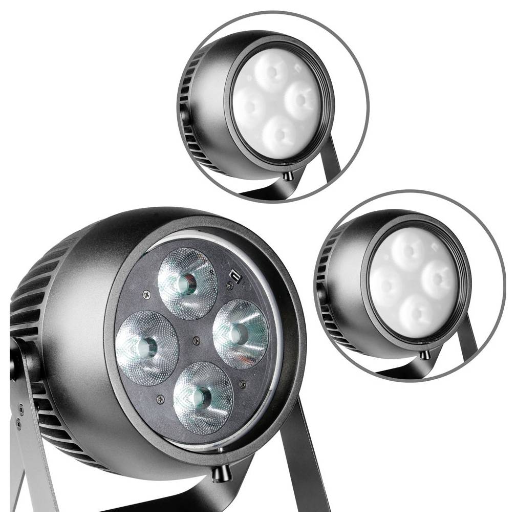 Cameo ZENIT® B60 B LSD LED-PAR-Scheinwerfer Anzahl LEDs (Details): 4 15W Schwarz