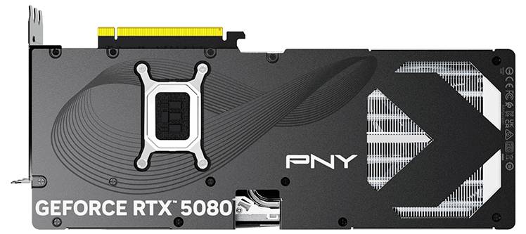 PNY Grafikkarte Nvidia RTX 5080 16GB OC Triple Fan 16GB GDDR7-RAM PCIe x16 HDMI® 2.1, DisplayPort 2.1
