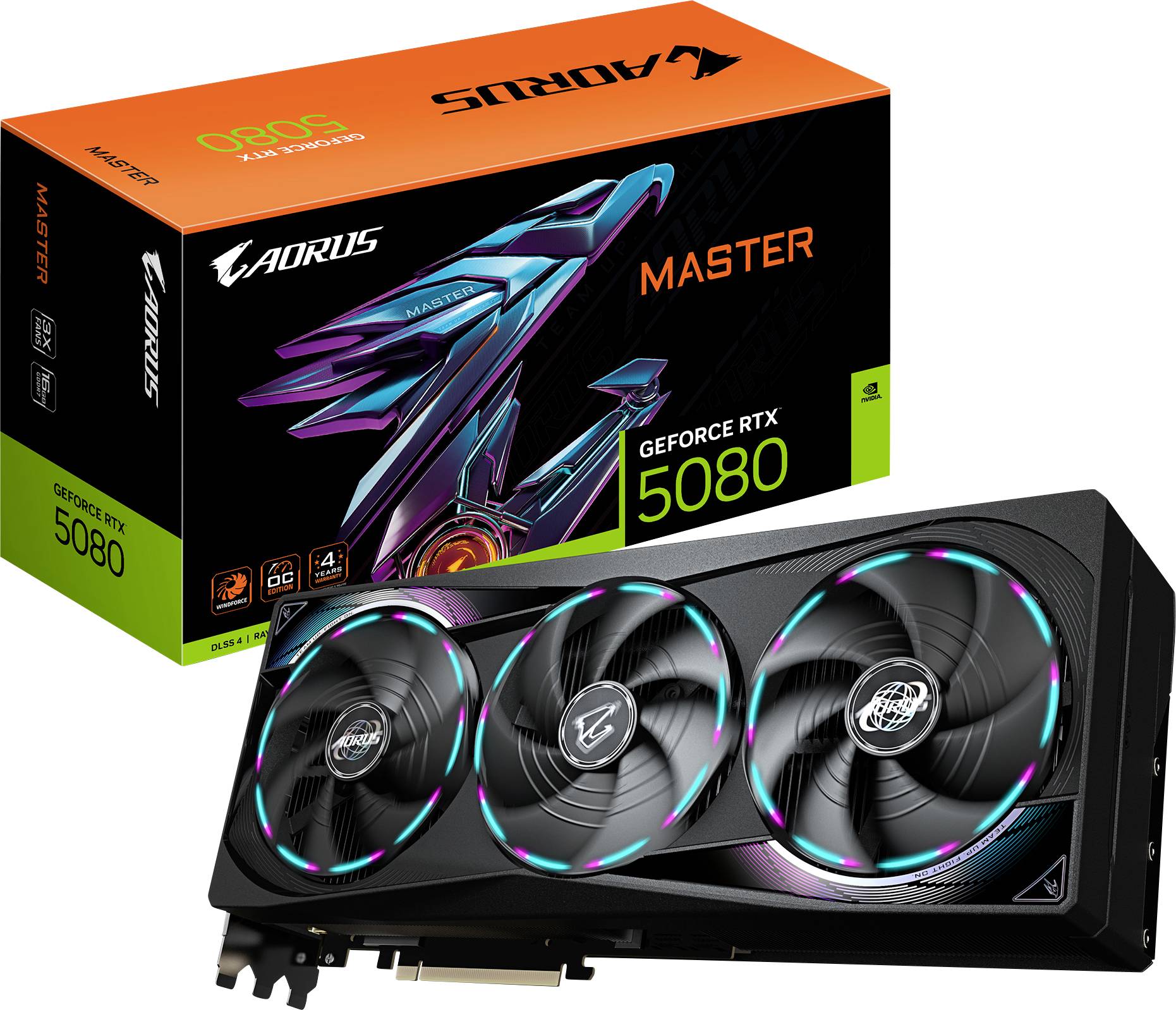 Gigabyte Grafikkarte Nvidia RTX 5080 MASTER 16GB GDDR7-RAM PCIe x16 HDMI® 2.1, DisplayPort 2.1