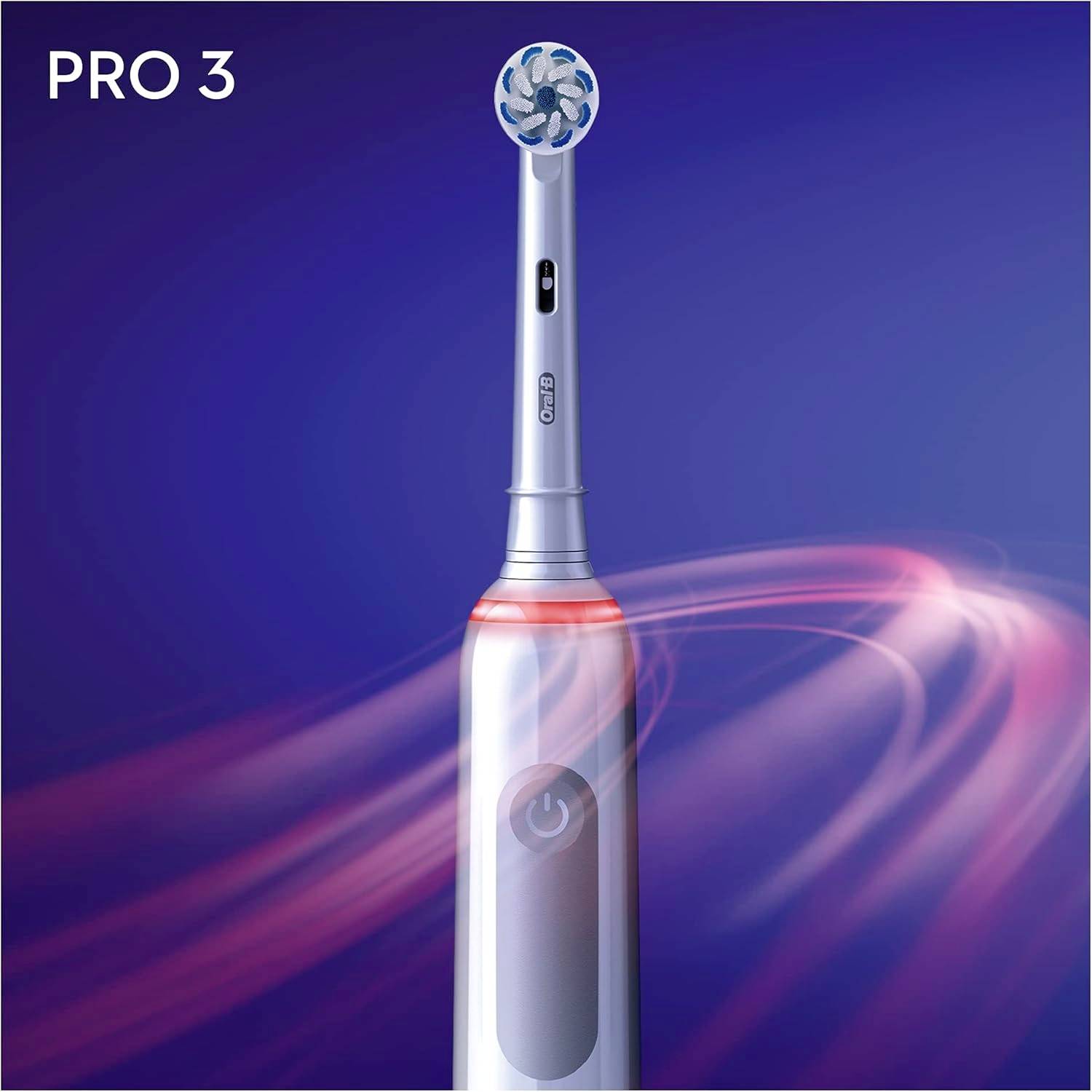 Oral-B PRO 3 3000 Sensitive Clean White 4210201291237 Elektrische Zahnbürste Rotierend/Oszilierend/Pulsieren Weiß