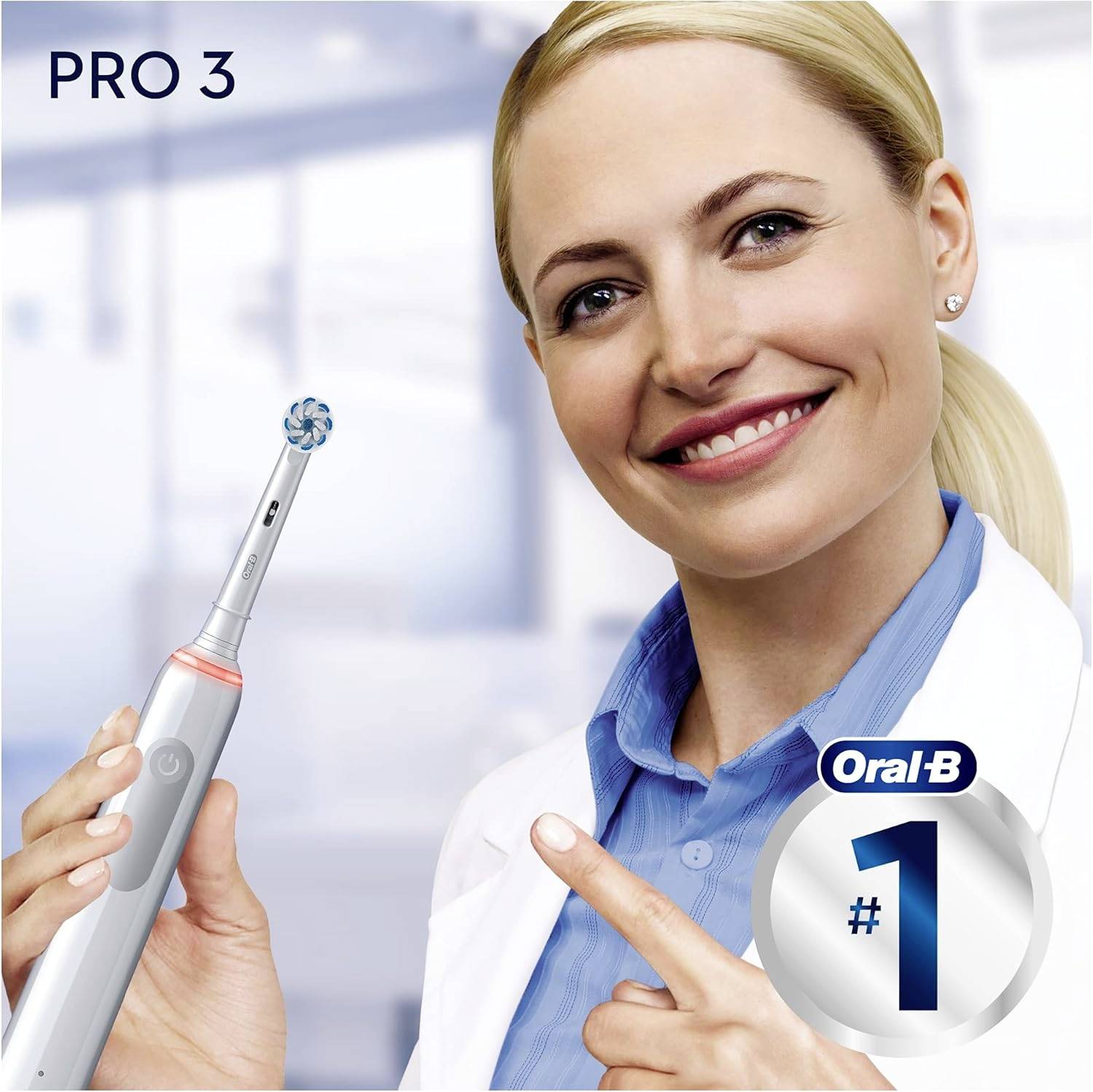 Oral-B PRO 3 3000 Sensitive Clean White 4210201291237 Elektrische Zahnbürste Rotierend/Oszilierend/Pulsieren Weiß