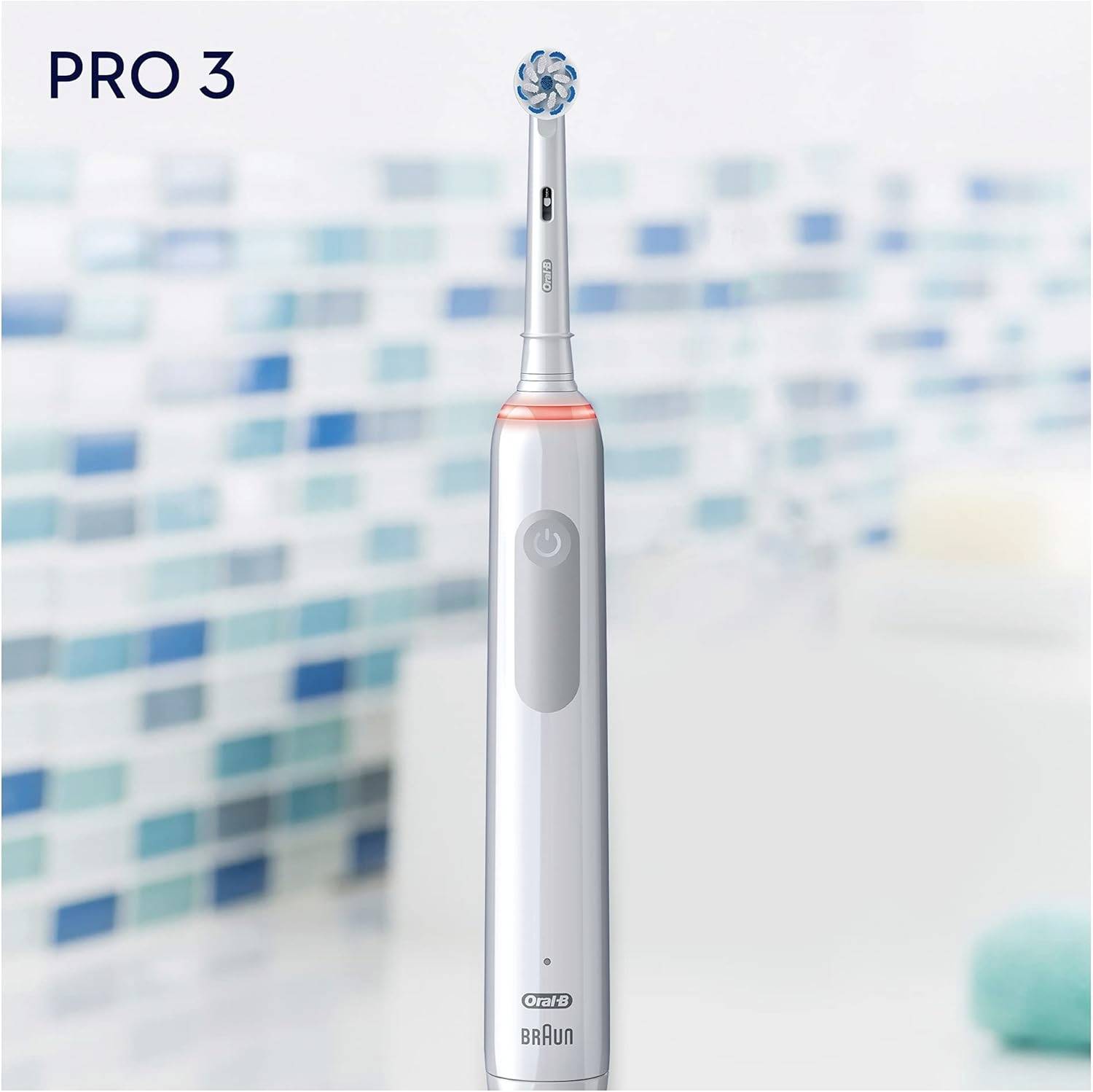 Oral-B PRO 3 3000 Sensitive Clean White 4210201291237 Elektrische Zahnbürste Rotierend/Oszilierend/Pulsieren Weiß