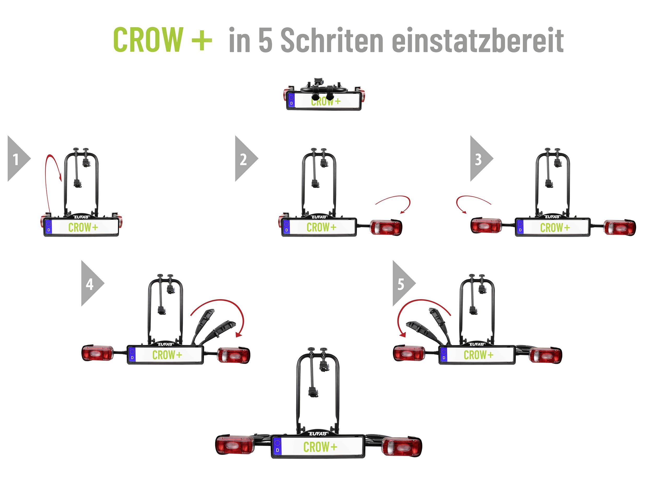 Eufab Fahrradträger Crwo Plus 11582 Anzahl Fahrräder=2