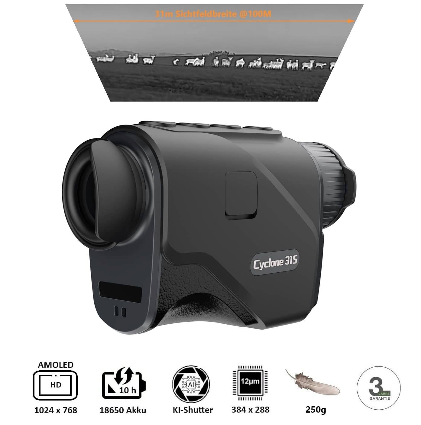 ThermTec Cyclone 315 13.141 Wärmebildkamera 1.4 x