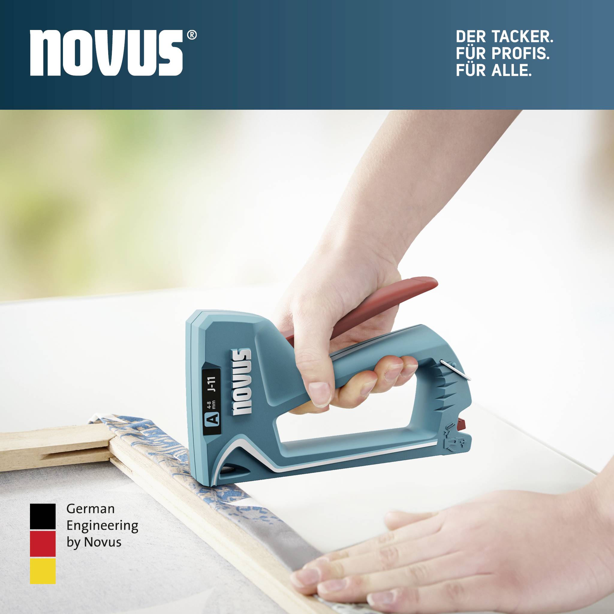 Novus Tools J-11 030-0455 Handtacker Klammernlänge 4 - 8mm