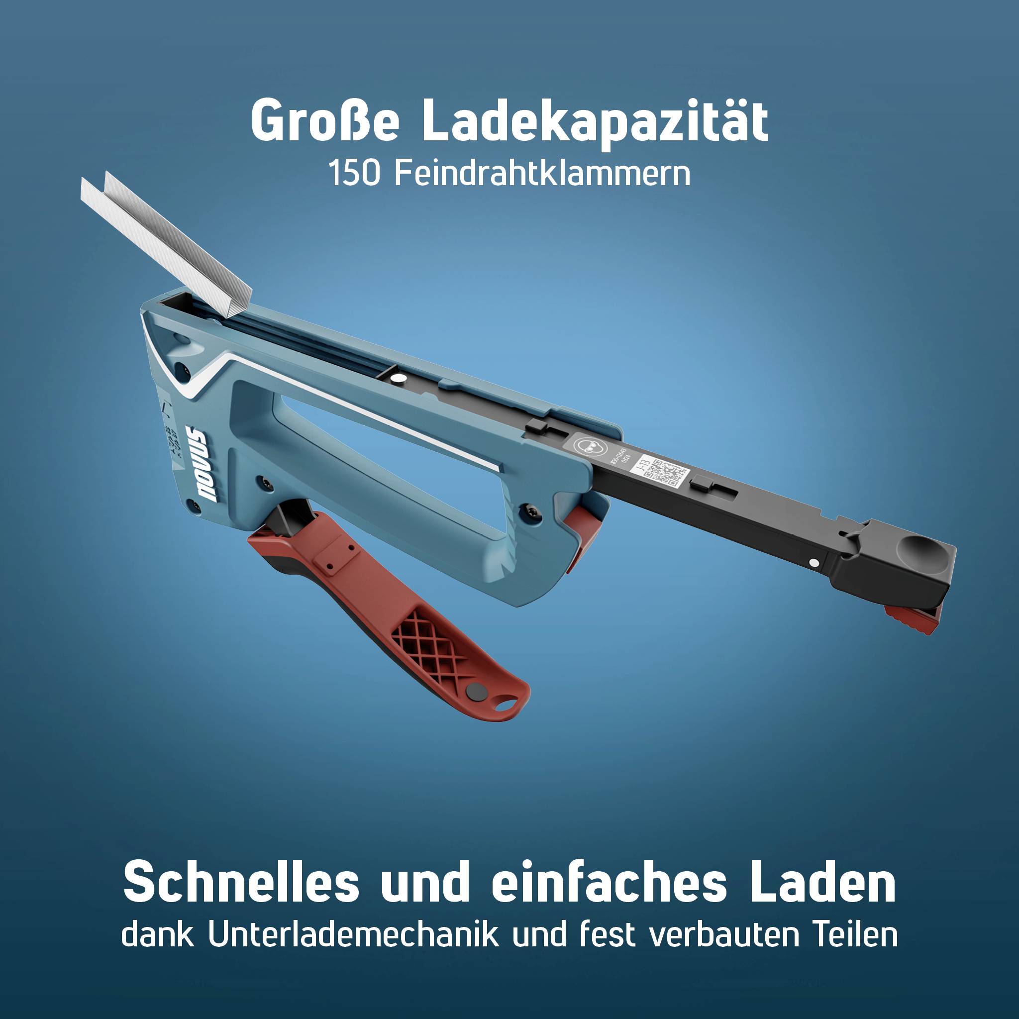 Novus Tools J-13 030-0456 Handtacker Klammernlänge 4 - 10mm