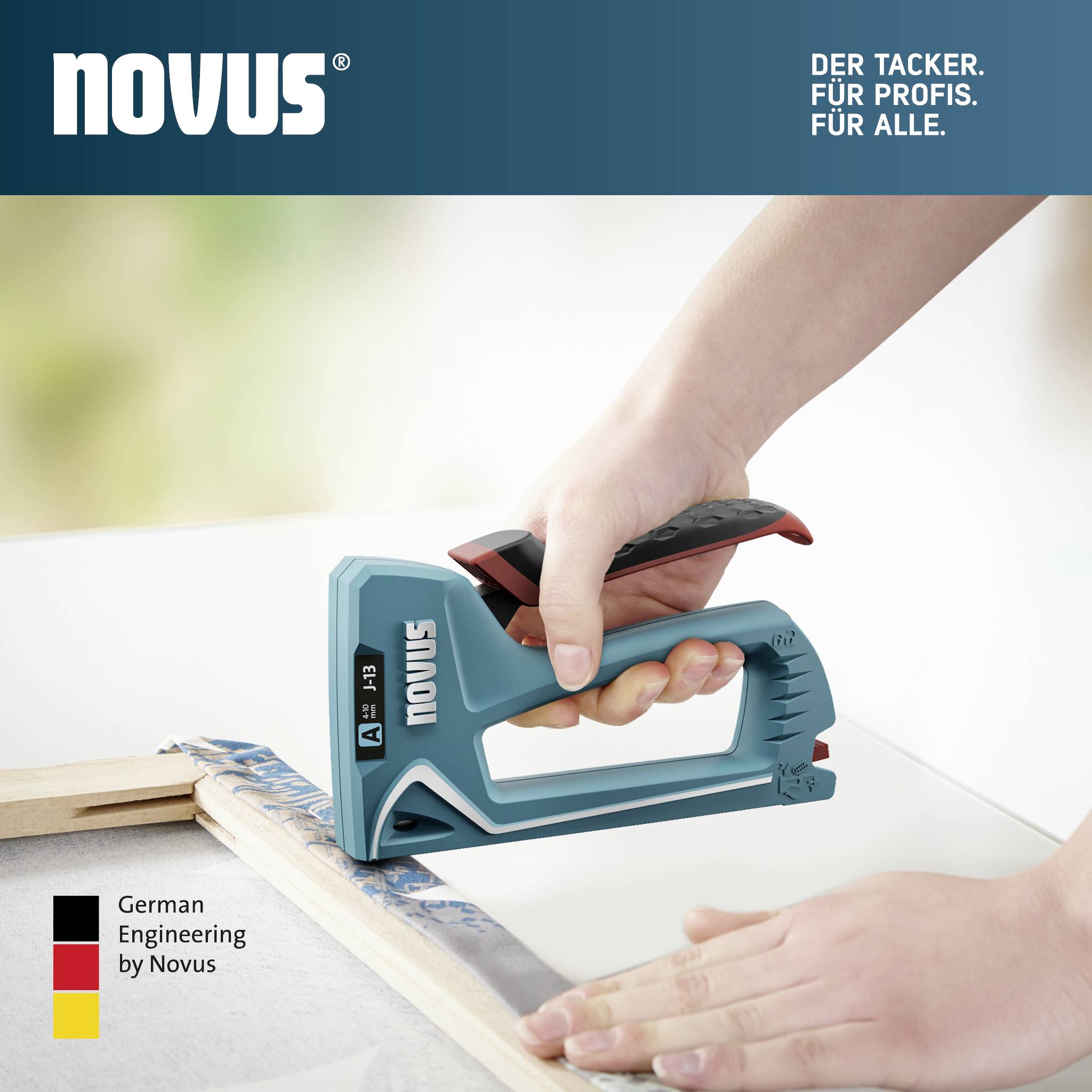 Novus Tools J-13 030-0456 Handtacker Klammernlänge 4 - 10mm