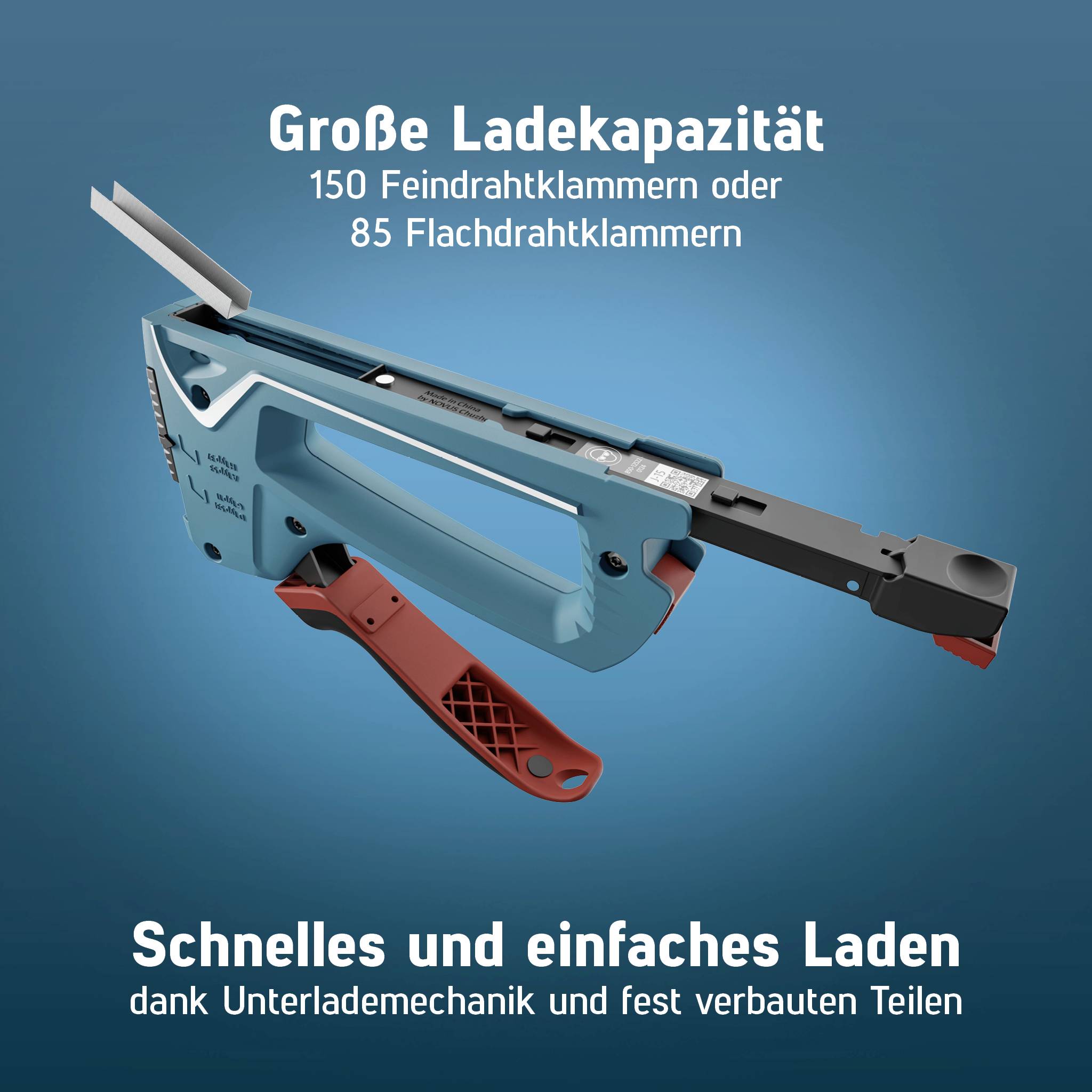 Novus Tools J-15 030-0457 Handtacker Klammernlänge 4 - 10 mm