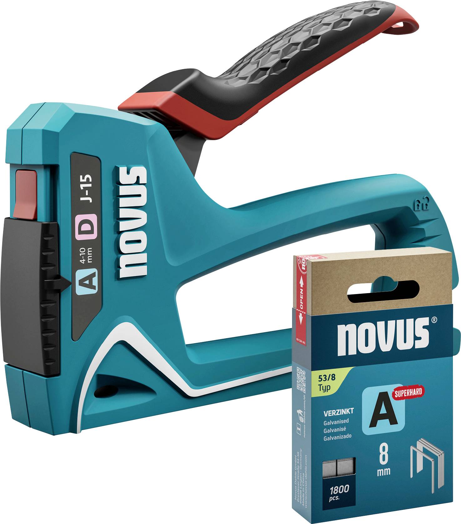 Novus Tools J-15 030-0457 Handtacker Klammernlänge 4 - 10 mm