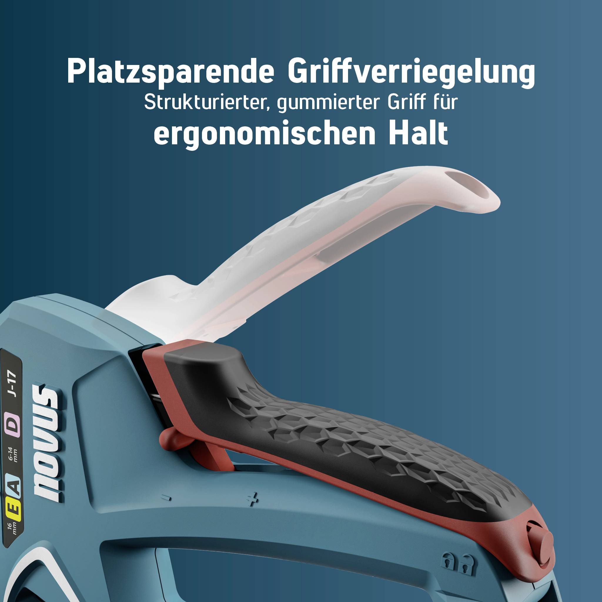 Novus Tools J-17 030-0458 Handtacker Klammernlänge 6 - 14mm