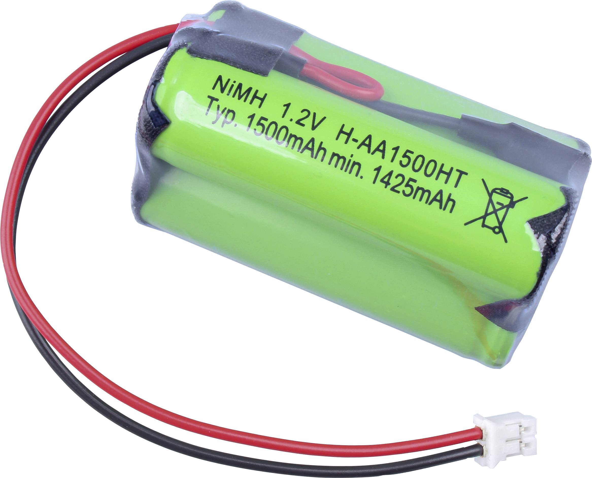 Mexcel NS1500AAHT Akkupack 3x Mignon (AA) hochtemperaturfähig, Stecker NiMH 3.6V 1500