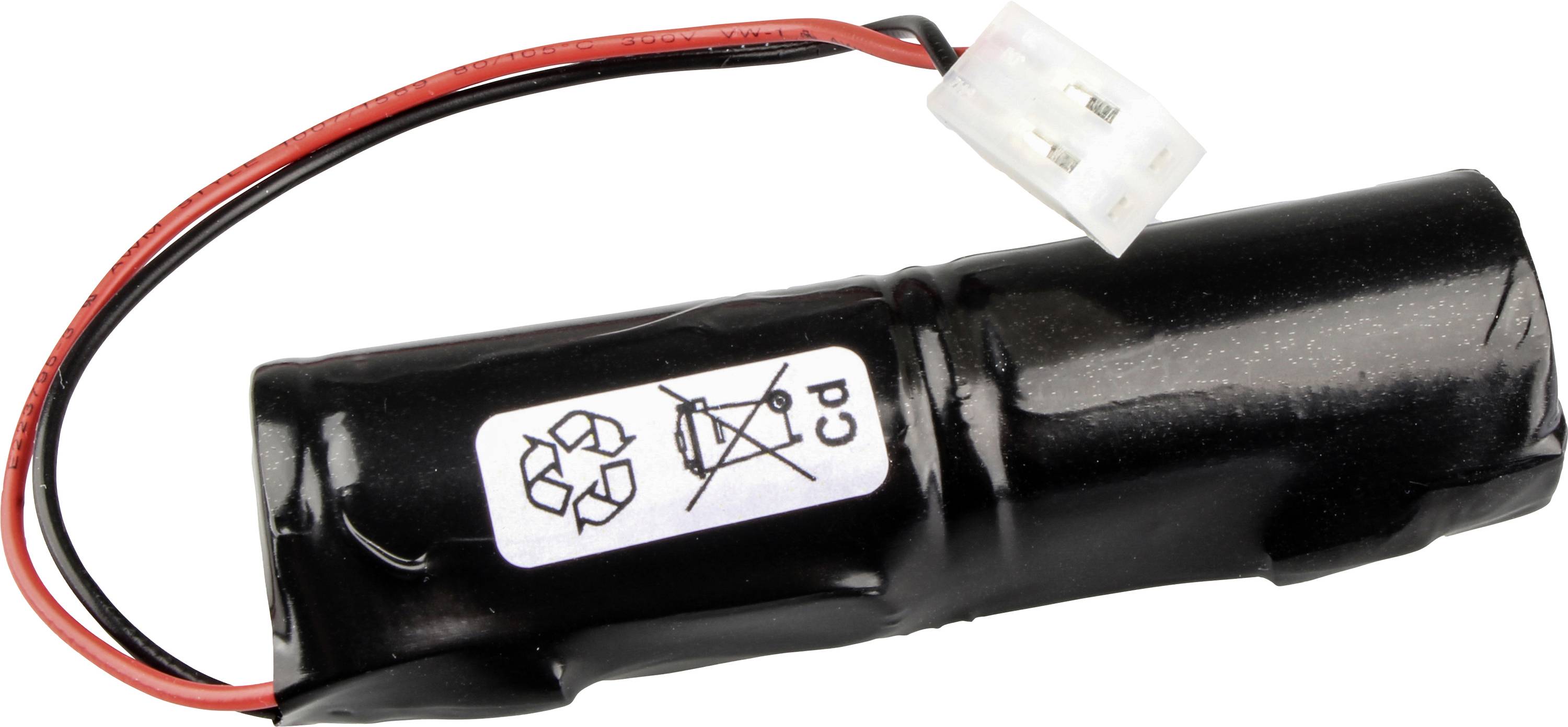 Mexcel NS1800SCH Akkupack 2x Sub-C hochtemperaturfähig, Stecker NiCd 2.4V 1800