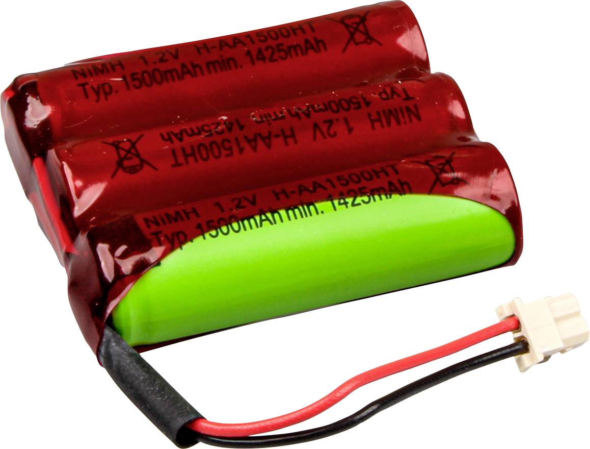 Mexcel NS1500AAHT Akkupack 3x Mignon (AA) hochtemperaturfähig, Stecker NiMH 3.6V 1500