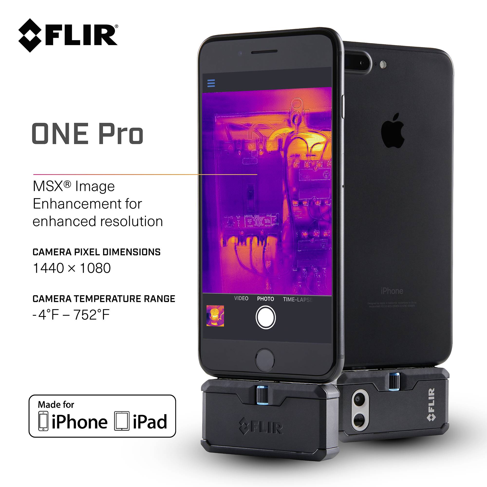 FLIR One Pro iOS USB-C Wärmebildkamera 8.7Hz MSX®