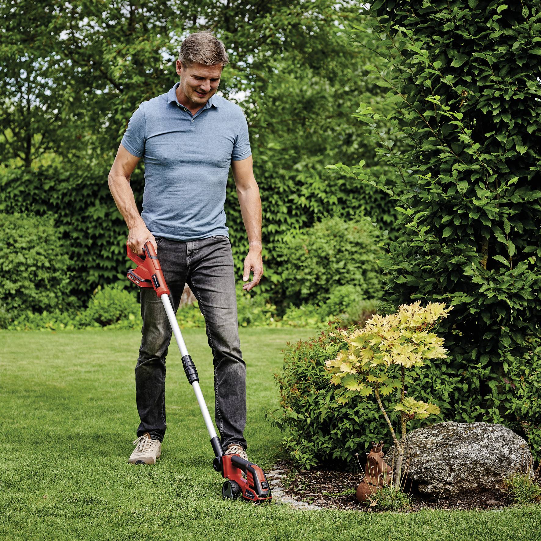 Einhell 3410316 GE-CG 18/100 Li T (1x 2,5Ah) Akku Gras- und Strauchschere 18 V Li-Ion