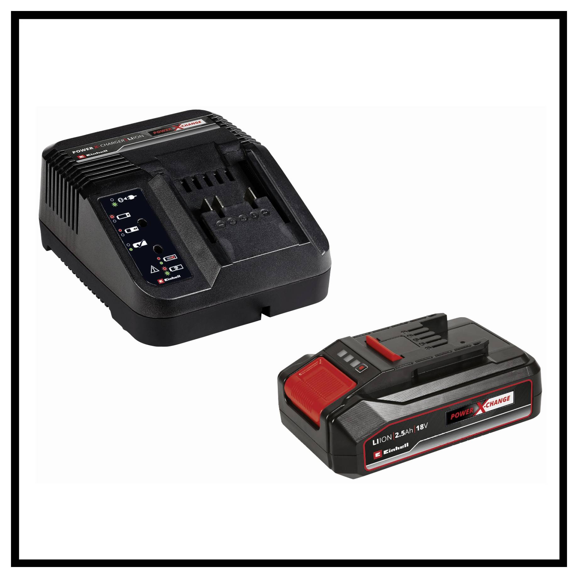 Einhell 3410316 GE-CG 18/100 Li T (1x 2,5Ah) Akku Gras- und Strauchschere 18 V Li-Ion