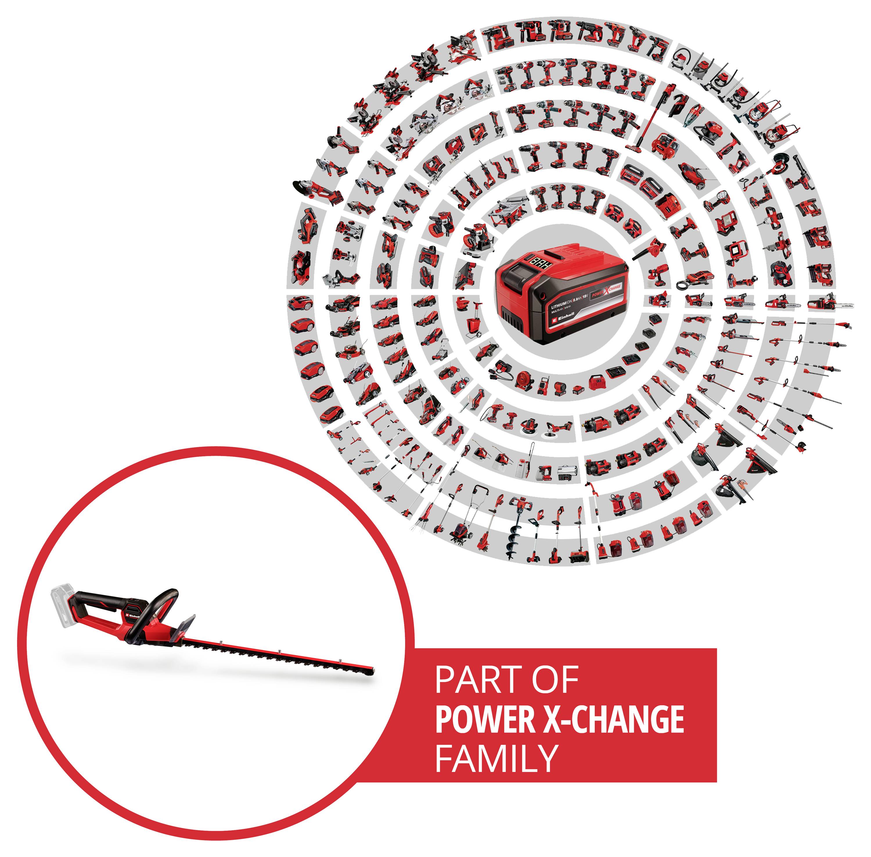 Einhell Professional Power X-Change GP-CH 18/50 Li BL-Solo Akku-Heckenschere ohne Ladegerät, ohne Akku 18V 560mm