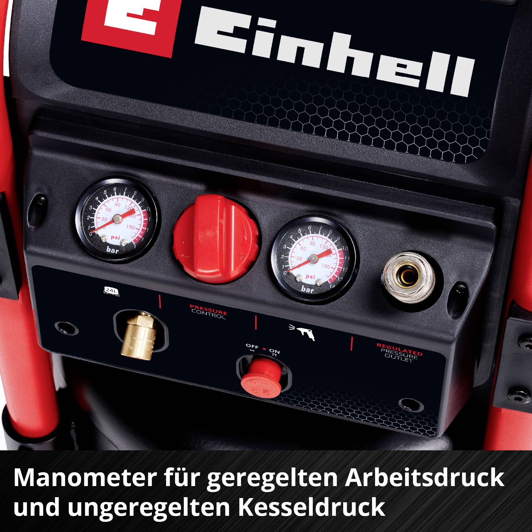 Einhell Druckluft-Kompressor TE-AC 240/24 Silent 24l 10 bar
