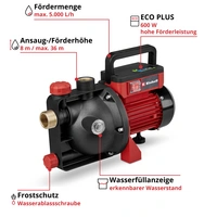 Einhell GC-GP 6050 ECO PLUS Gartenpumpe 5000 l/h 40 m Einhell GC-GP 6050 ECO PLUS Gartenpumpe 5000 l/h 40 m