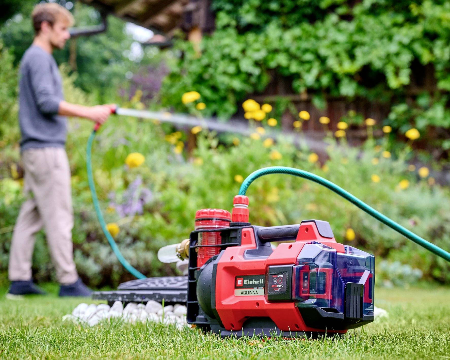 Einhell AQUINNA 18/30 F LED AUTOMATIC Akku-Gartenpumpe 3000 l/h 28m