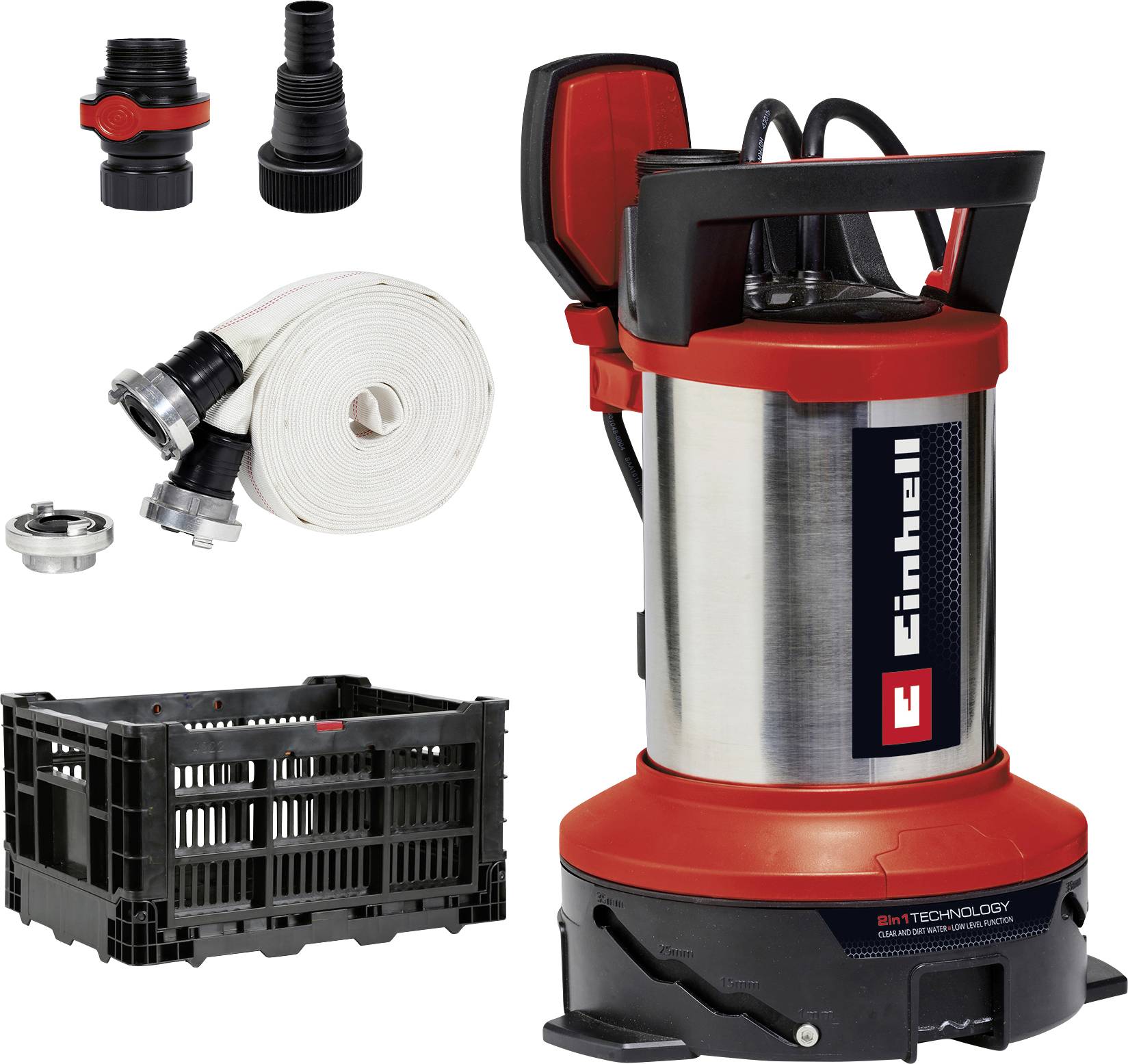 Einhell 4181515 Flutset GE-DP 7535 N LL ECO Schmutzwasser-Tauchpumpe 18500 l/h 9m