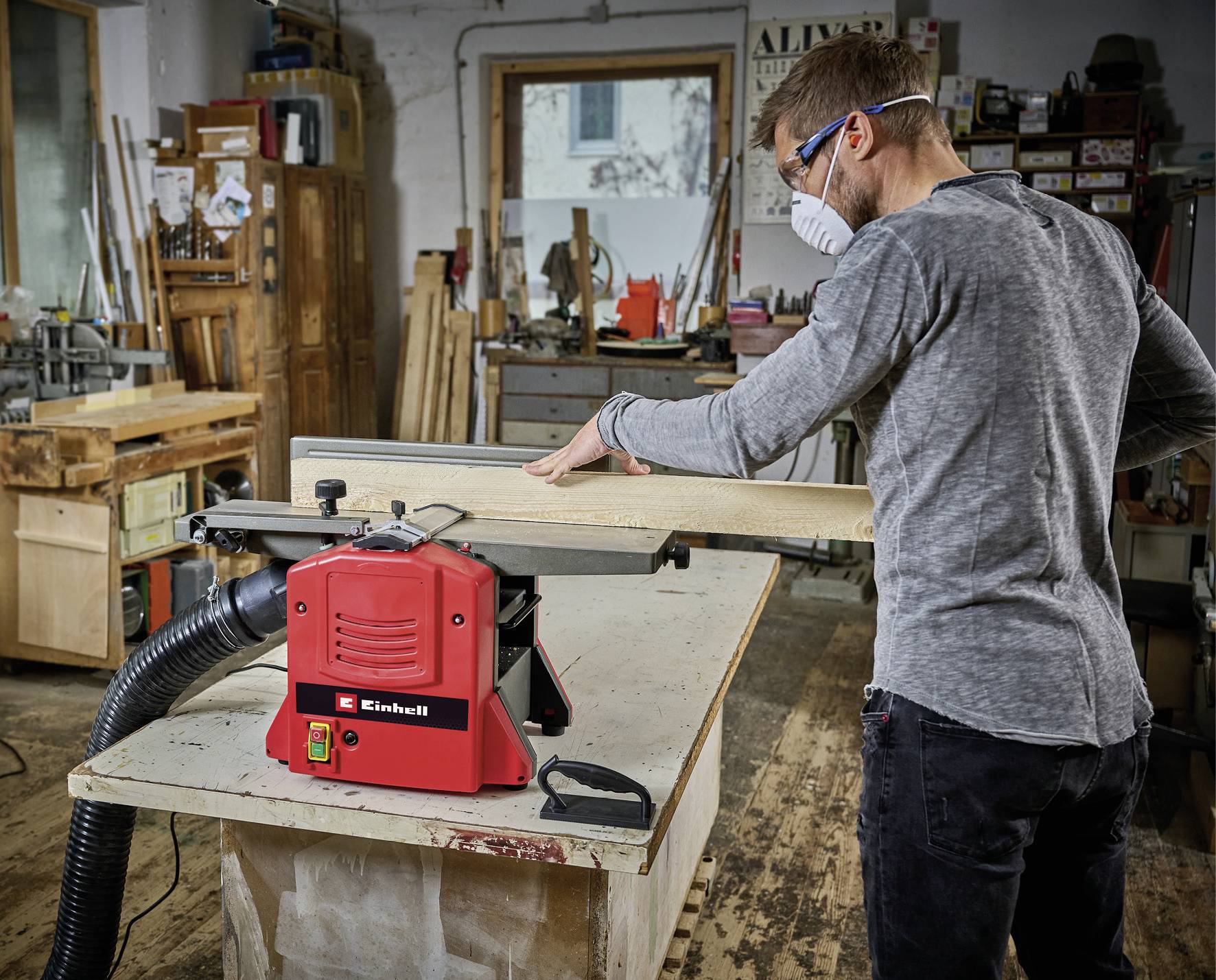 Einhell TC-SP 204/2 Stationäre Hobelmaschine Abricht- und Dickenhobelmaschine