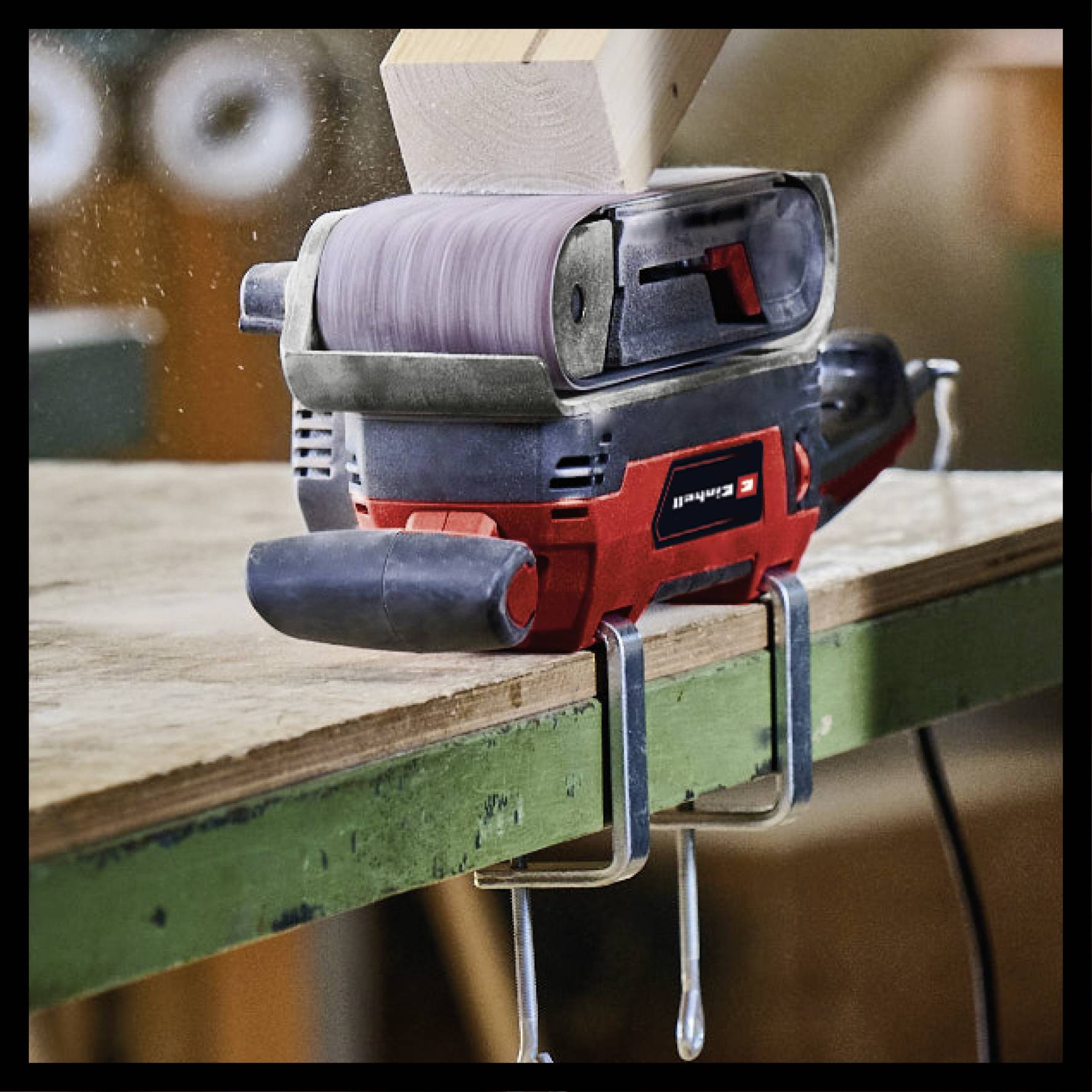 Einhell TE-BS 850 E Bandschleifer 4466245 Bandschleifer 850 W Band-Breite 75 mm Band-Länge 533 mm