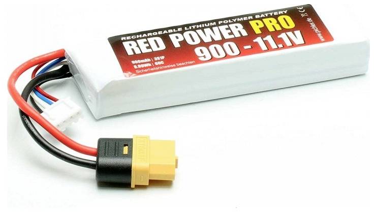 Red Power Modellbau-Akkupack (LiPo) 11.1V 900 mAh 60 C Softcase XT60