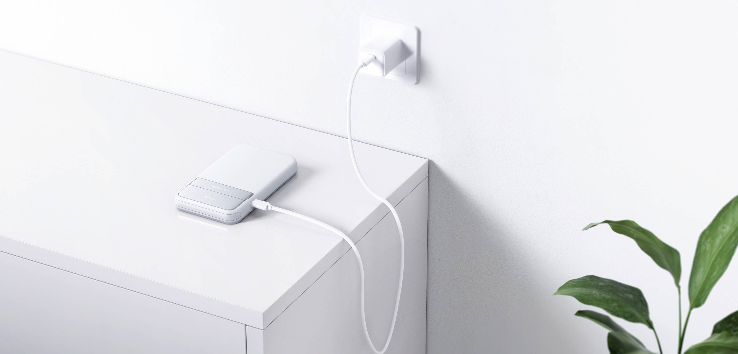 ECOFLOW Rapid 5000 Powerbank 5000 mAh Magsafe, Qi Wireless Charging Li-Ion USB-C®, Wireless Charging Hellblau