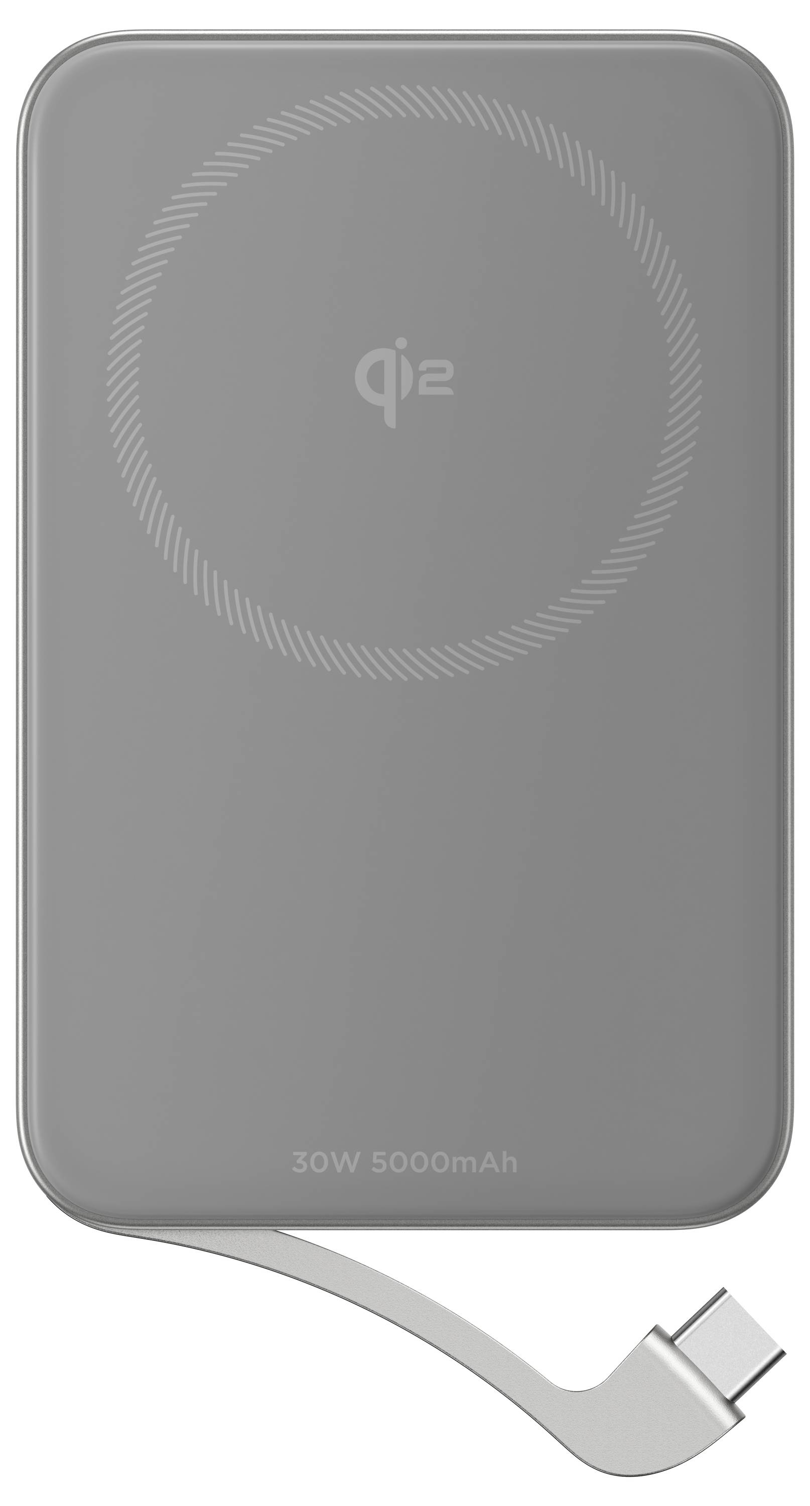 ECOFLOW Rapid 5000 Powerbank 5000 mAh Magsafe, Qi Wireless Charging Li-Ion USB-C®, Wireless Charging Silber