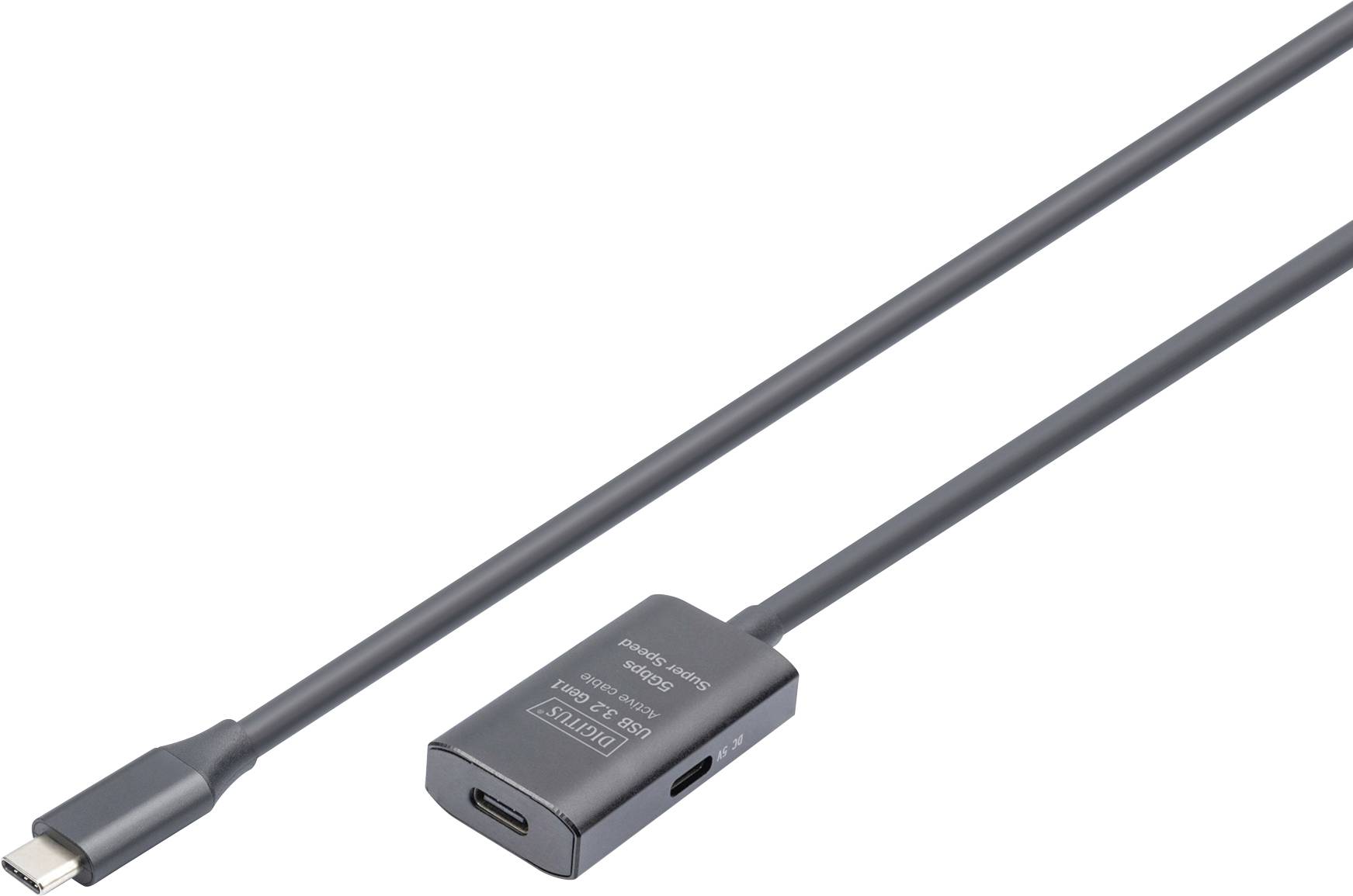 Digitus USB-C® Kabel USB 3.2 Gen1, USB 3.2 Gen1, USB 3.0 USB-C®, USB-C® Buchse, USB-C® Stecker 5.
