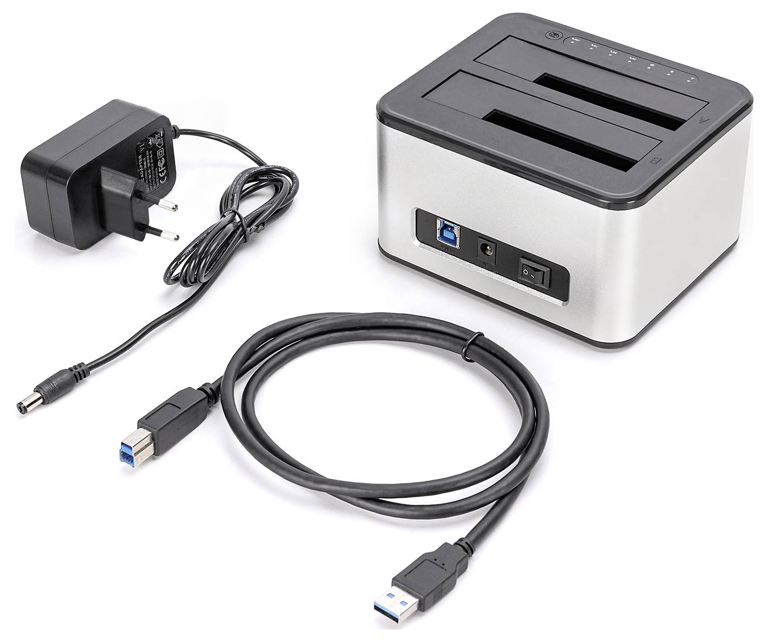 Digitus DA-71540-2 USB-A, USB, USB-A (USB 3.0) SATA, SATA 6 Gb/s, SATA I, SATA II, SATA III Festplatten-Kopierstation 2.5 Zoll