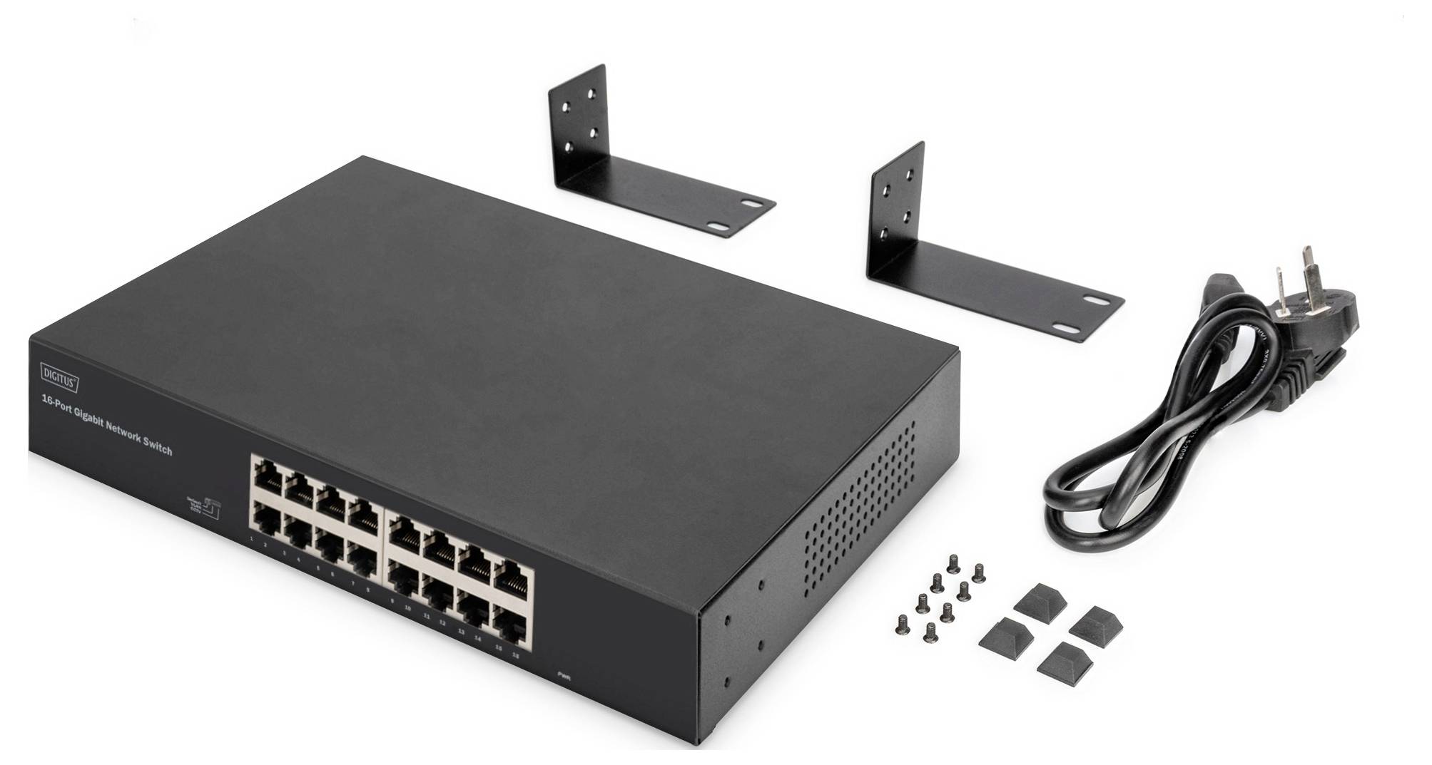 Digitus DN-80112-2 Netzwerk Switch RJ45 16 Port 10 / 100 / 1000MBit/s
