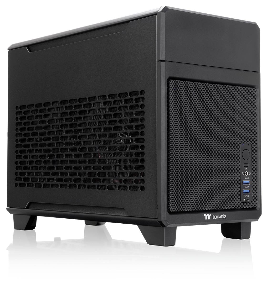 Thermaltake TR100 Black Mini-Tower Gaming-Gehäuse Schwarz