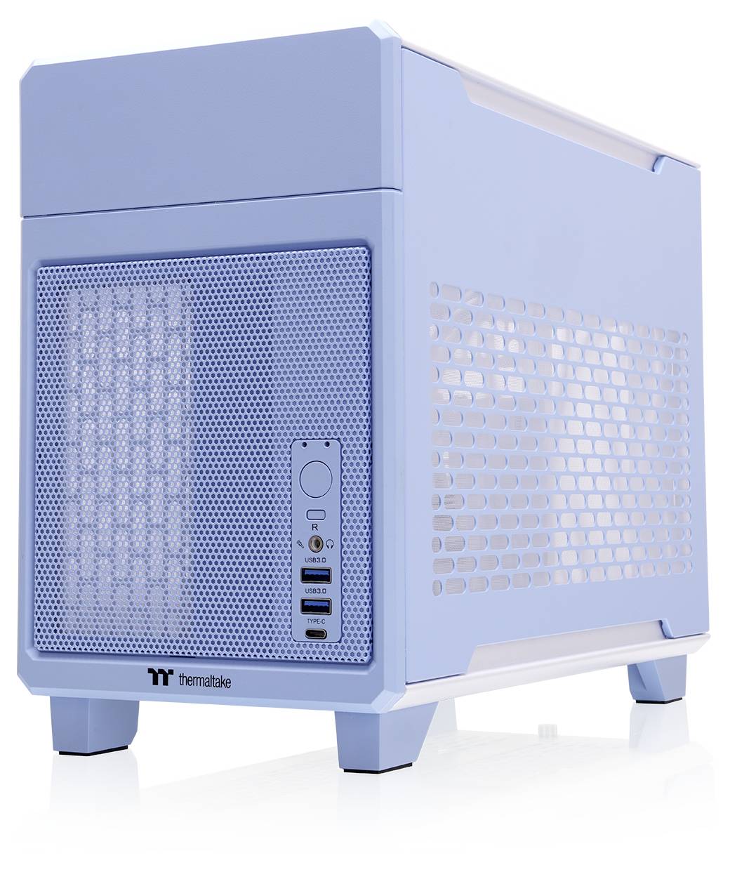 Thermaltake TR100 Hydrangea Blue Mini-Tower Gaming-Gehäuse Babyblau