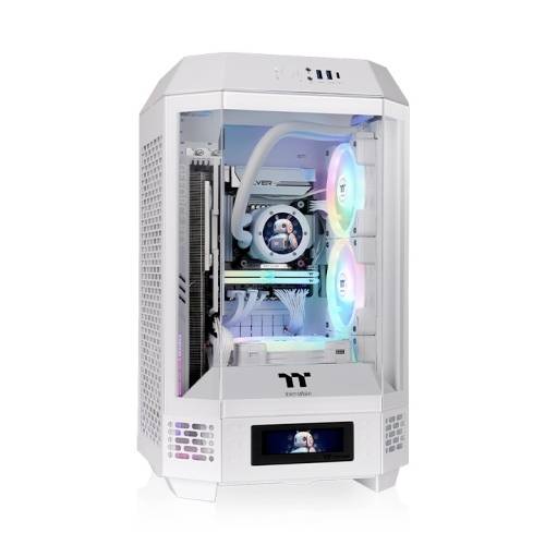 Thermaltake The Tower 250 Snow White Midi-Tower Gaming-Gehäuse Weiß