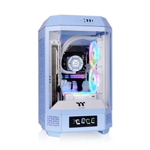 Thermaltake The Tower 250 Hydrangea Blue Midi-Tower Gaming-Gehäuse Babyblau