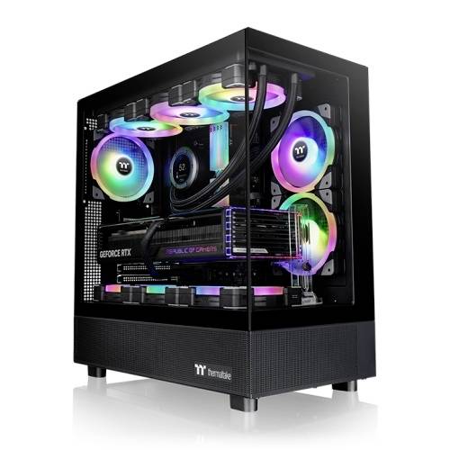 Thermaltake View 270 Plus TG ARGB Black Midi-Tower Gaming-Gehäuse Schwarz