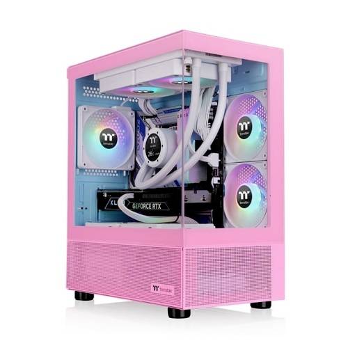 Thermaltake View 170 TG ARGB Bubble Pink Micro-Tower Gaming-Gehäuse Pink, Blau