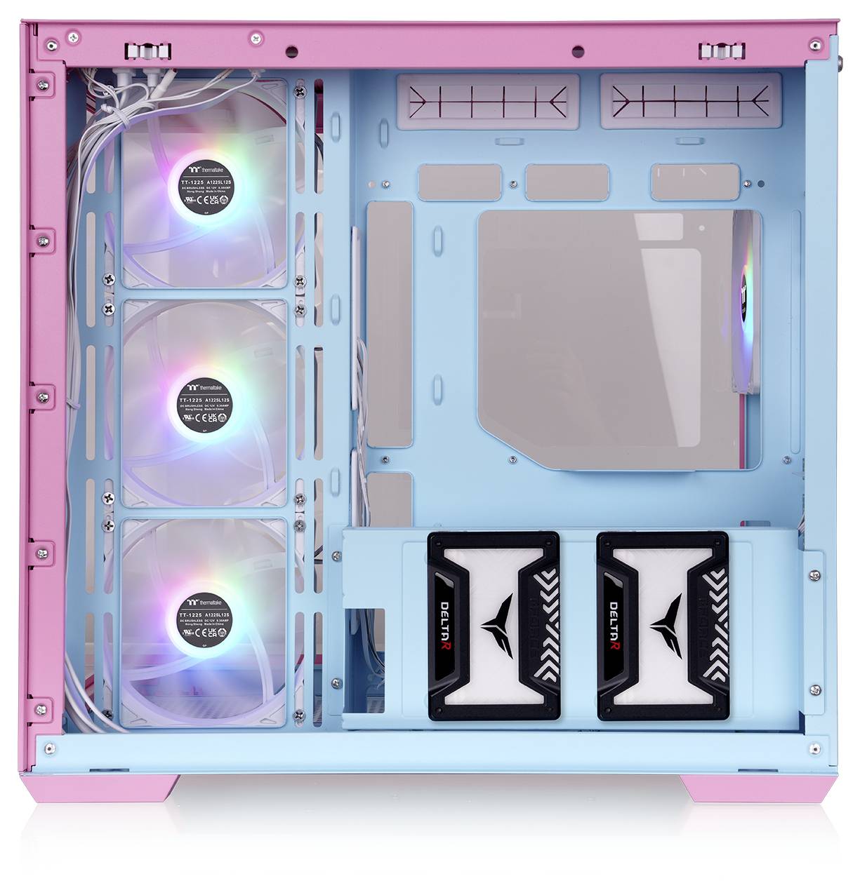 Thermaltake View 380 TG ARGB Bubble Pink Midi-Tower Gaming-Gehäuse Pink, Blau