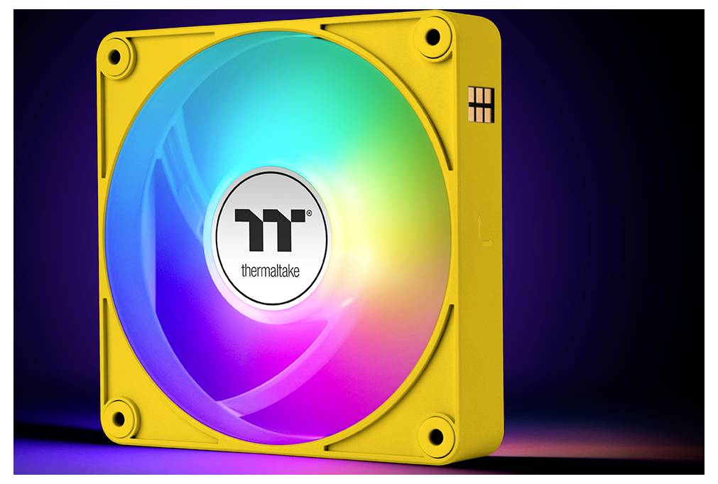 Thermaltake CT120 EX ARGB Sync PC Cooling Fan Bumblebee 3 Pack PC-Gehäuse-Lüfter Gelb (B x H x T) 120 x 120 x 25 mm