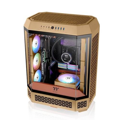 Thermaltake CT120 EX ARGB Sync PC Cooling Fan Gravel Sand 3 Pack PC-Gehäuse-Lüfter Braun (B x H x T) 120 x 120 x 25mm