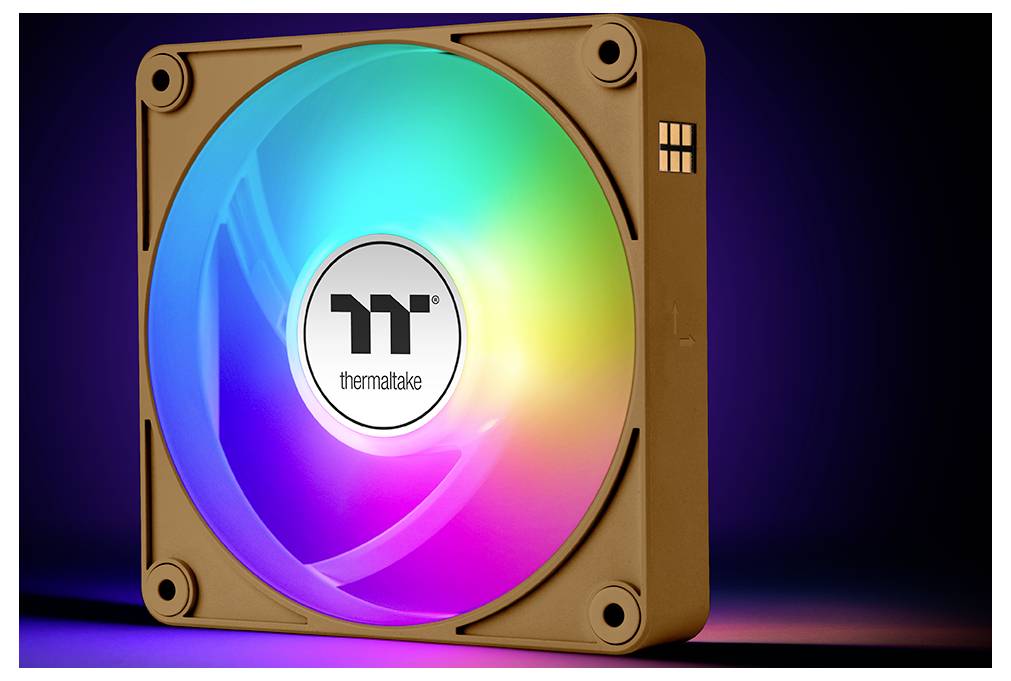 Thermaltake CT120 EX ARGB Sync PC Cooling Fan Gravel Sand 3 Pack PC-Gehäuse-Lüfter Braun (B x H x T) 120 x 120 x 25 mm